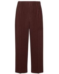 Homme Plissé Issey Miyake - Homme Plisse Issey Miyake Straight-Leg Pleated Trousers - Lyst
