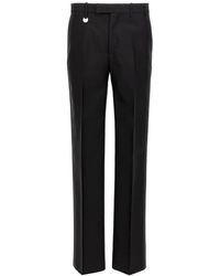 Burberry - Mid-rise Straight Leg Trousers - Lyst