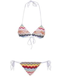 Missoni - Zig-zag Pattern Two-piece Bikini Set - Lyst