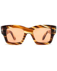 Tom Ford - Ilias Square Frame Sunglasses - Lyst