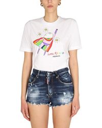 DSquared² - Super Rainbow Renny T-shirt - Lyst