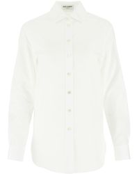 Saint Laurent White Poplin Shirt