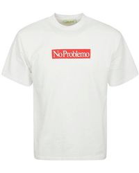 Aries - No Problemo Printed Crewneck T-shirt - Lyst