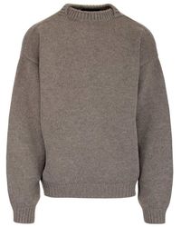 Fear of God Men's M Beige Linen Exclusive Mock Neck Essentials Sweatshirt 119es6