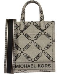 Michael Kors - Gigi Logo Jacquard Extra-small Crossbody Bag - Lyst