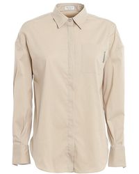 Brunello Cucinelli - Long Sleeved Buttoned Shirt - Lyst