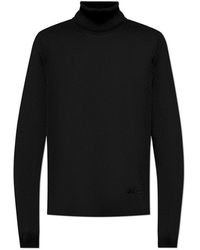 Versace - Turtleneck With Logo - Lyst