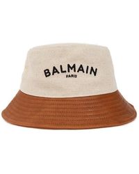Balmain - Logo Hat - Lyst
