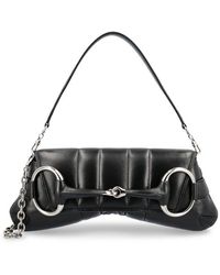 Gucci - Horsebit Chain Medium Shoulder Bag - Lyst