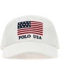 Polo Ralph Lauren - Flag Embroidered Baseball Cap - Lyst