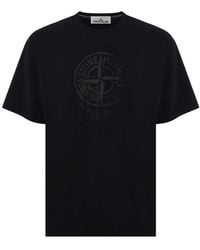 Stone Island - T-shirt Con Logo - Lyst