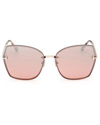 Tom Ford - Nickie Geometric Frame Sunglasses - Lyst