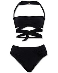 Balmain - Cut Out Detailed Two Piece Swimsuit - Lyst