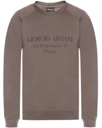 Giorgio Armani - Sweatshirt With Logo - Lyst