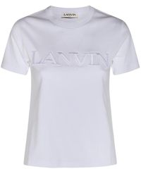 Lanvin - T-shirts And Polos White - Lyst