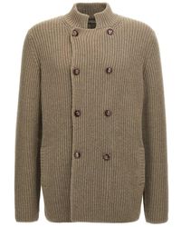 Brunello Cucinelli - Double-Breasted Cardigan - Lyst
