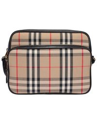 Burberry Vintage Check Camera Bag - Natural