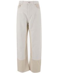 Sportmax - Logo Patch Baggy Trousers - Lyst