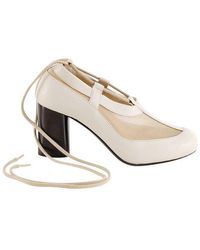 Lemaire - Mesh-panelled Round Toe Pumps - Lyst