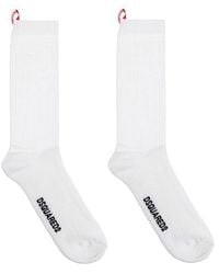 DSquared² - Logo Intarsia Socks - Lyst