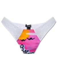DSquared² - Panelled Lace Thongs - Lyst