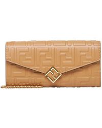 Fendi - Continental Wallet With Chain - Lyst