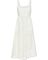 Munthe - Floral Embellished Midi Dress - Lyst
