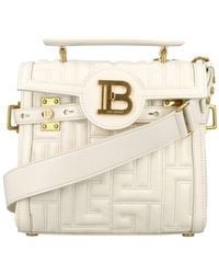 Balmain - B-buzz 23 Quilted Leather Bag - Lyst