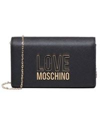 Love Moschino - Logo Lettering Chain Linked Crossbody Bag - Lyst