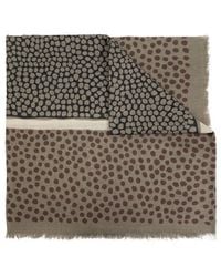 Saint Laurent - All-over Patterned Scarf - Lyst