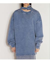 Y. Project - Triple Collar Fleece Sweatshirt - Lyst