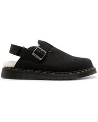 Dr. Martens - Jorge Ii Faux Fur-lined Leather Mules - Lyst