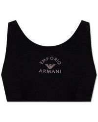 Emporio Armani - Lingerie Top From The 'sustainability' Collection, - Lyst