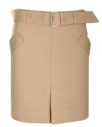 Totême - Beige Cotton Trench Skirt - Lyst
