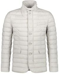 Herno - High-neck Long Sleeved Padded Jacket - Lyst