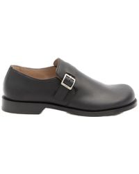 Loewe - Campo Buckle Detailed Derby Shoes - Lyst