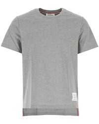 Thom Browne - Logo Patch Crewneck T-Shirt - Lyst