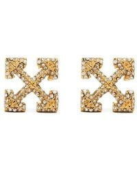 Off-White c/o Virgil Abloh Mini Arrow Earrings in Gold White Womens Jewellery - Save 57% 