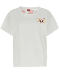 KENZO - White Cotton Oversize T-shirt - Lyst