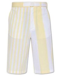 Maison Kitsuné - X Olympia Le-tan Poolside Striped Belted Shorts - Lyst