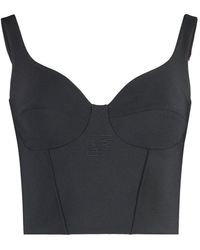Elisabetta Franchi - Stretch Crêpe Top - Lyst