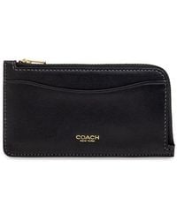 COACH - Leather Card Case - Lyst