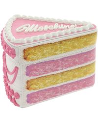 Moschino Piece Of Cake Multicolour Clutch Bag - Pink