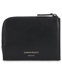 Common Projects - Leather Wallet With Logo - Lyst