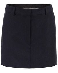 Sportmax - Luciana Jaspé Wool Short Skirt - Lyst