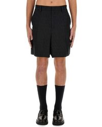 Valentino - All-Over Logo Patterned Bermuda Shorts - Lyst