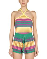 Gallo - Striped Design Halter Top - Lyst