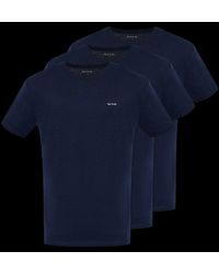 Paul Smith - Logo Embroidered Three Pack Of T-Shirt - Lyst