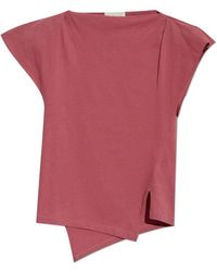 Isabel Marant - Sebani Asymmetric Short-sleeved T-shirt - Lyst