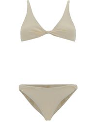 The Attico - Twist Detailed Two-piece Swimsuit - Lyst
